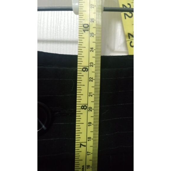 Essentials by ABS Women's Black Pin Stripe Mid Rise Dress Slacks Size 8 - Picture 4 of 6